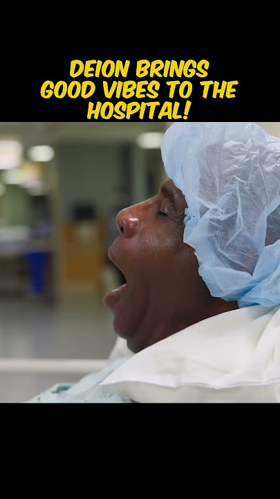 Deion brings GOOD VIBES to the Hospital!