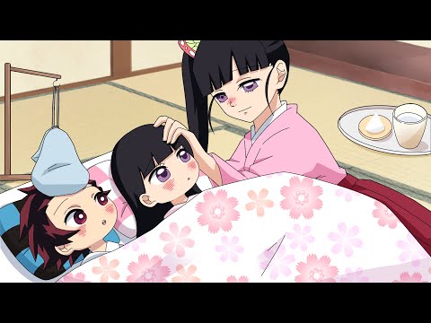 【鬼滅の刃】カナヲママ大好き。風邪を引いた子供を看病するカナヲママと子どもたちの優しさ親子物語【炭治郎/炭カナ/きめつのやいば/アニメ2期/遊郭編/声真似】