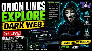 DARK WEB LIVE 🔥 Exploring Onion Links Safely | Tor Browser   Ethical Hacking Hindi