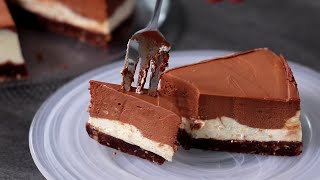 Creamy No-Bake Cheesecake Chocolate and Hazelnuts