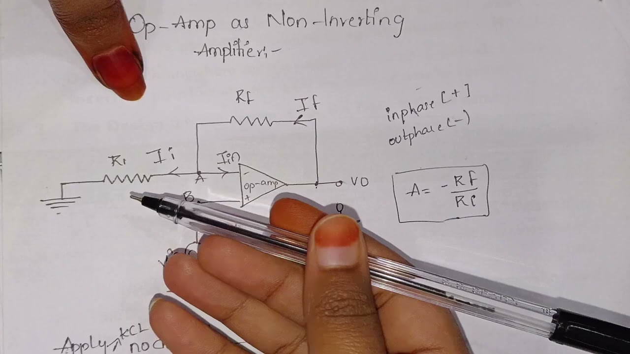 Op-amp as non-inverting amplifier || enginnering students || easily understandable 