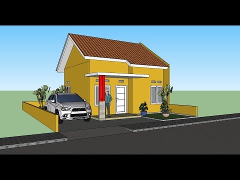 Membuat Gambar 3D Rumah Sederhana menggunakan Sketchup 