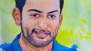 Prithvirajsukumaran🥰#potrait#painting  #pleasesubscribe #viral #love #watercolorpainting#art #reels