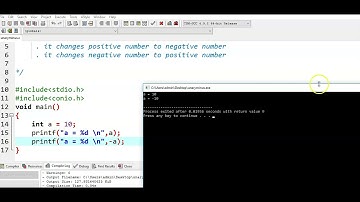 Unary Minus operator || -