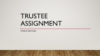 Virtual Training for the Next Generation of CM/ECF - Trustee Training on AJTA