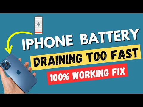 iPhone battery draining too fast : 100% working fix - YouTube