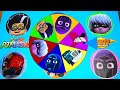 Learning Colors PJ Masks Spin the Wheel Game Find Paw Patrol Toys - Get Slimed and Spin the Wheel