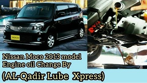 Nissan Moco (2012-2016) Engine Oil change By (AL-Qadir Lube Xpress) (Quality is our core value).