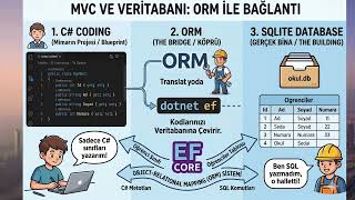 "Part-1  Mvc'de Sqlite ile VeriTabanına Giriş Uygulamalı Anlatım" #mvc #sqlite #orb