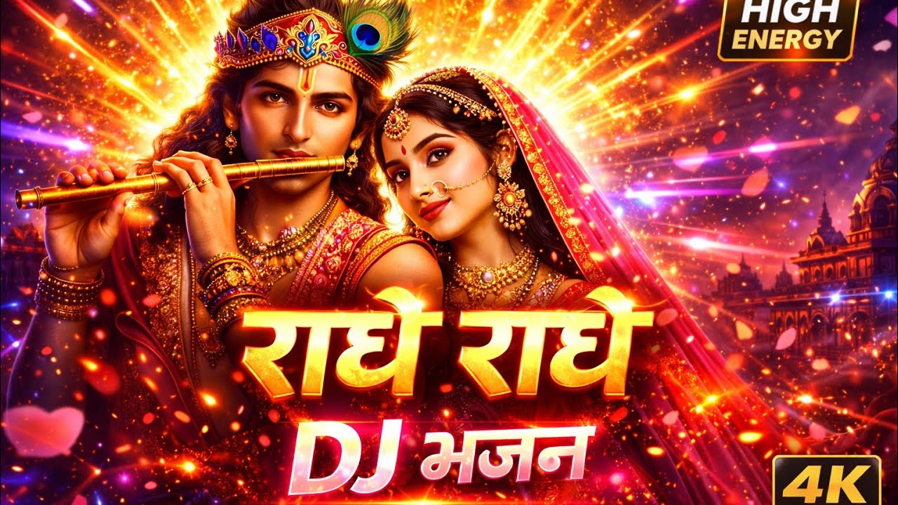 राधे राधे DJ भजन 2026 | राधा श्याम EDM रीमिक्स | हाई एनर्जी कृष्ण भक्ति सॉन्ग। 4K Radha Krishna Song