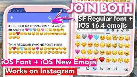 Join Both iOS SF Regular Font & iOS 16.4 Emojis on Support dai