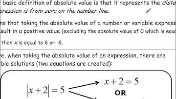 Lesson 1.3 - Intro to Absolute Value Equations