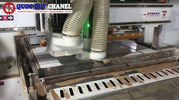 MÁY CNC NESTING CÓ LÔ TÌ PHÔI VÁN MDF POLYWOOD SM 1325R1BP AL | QUỐC DUY