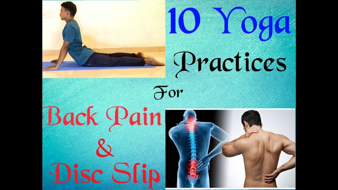 10 Yoga practices for Back pain , Disk slip and Spine problems.. YouTube