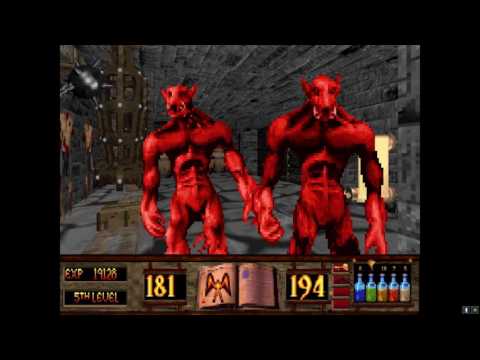 Witchaven (DOSBox) - Level 7 - All Secrets - Uncommented