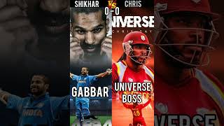 Shikhar Dhawan Vs Chris Gayle || Full Detailed Comparison Video || #shorts