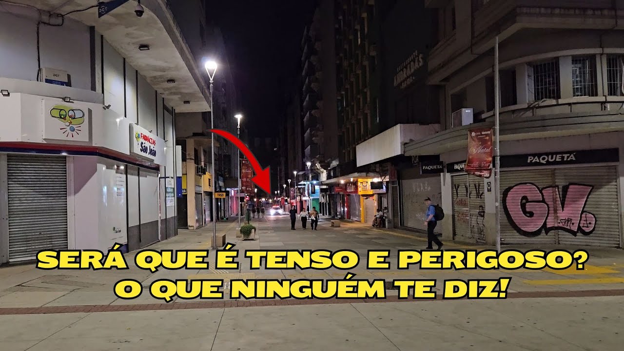 SOZINHOS no Centro de POA na Madrugada de Ano Novo
