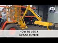 How to use orsi hedge cutter for a compact tractor