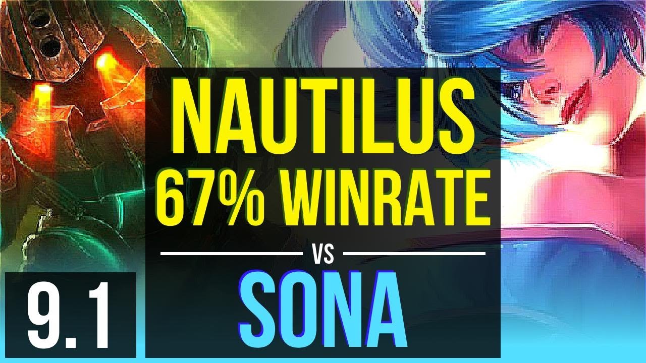 NAUTILUS & Caitlyn vs SONA & Karthus (SUPPORT) 67 winrate, KDA 4/4