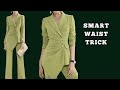 ✅ Women's Blazer Pattern | A Unique Waist Design