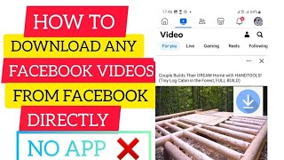 How To Download Any Videos From Facebook directly Without App,  Software Or links, In 2024 screenshot 3
