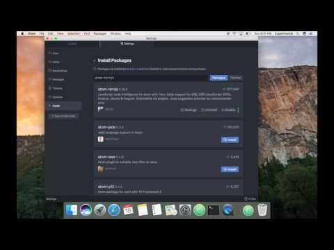 Installing Atom and setting up for NodeJS development