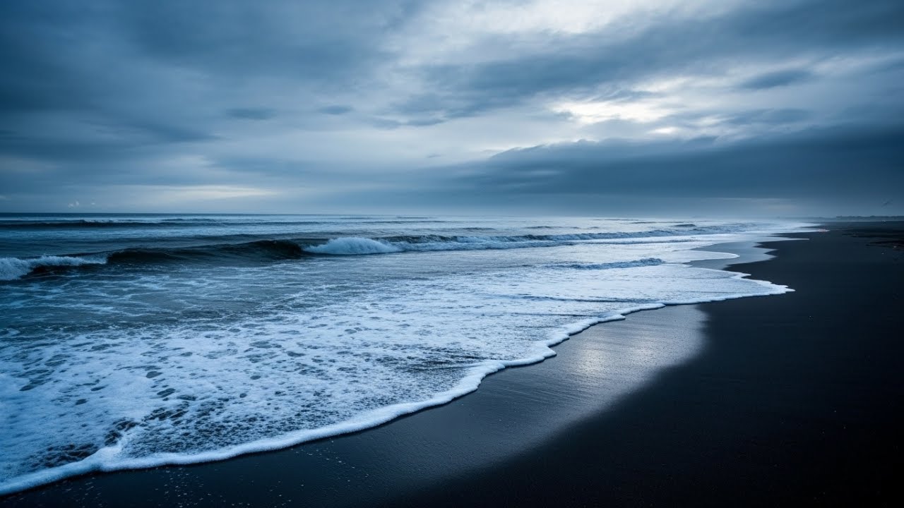 Night Ocean Therapy 🌙🌊 6 Hours of Healing Beach Waves for Sleep and Relaxation