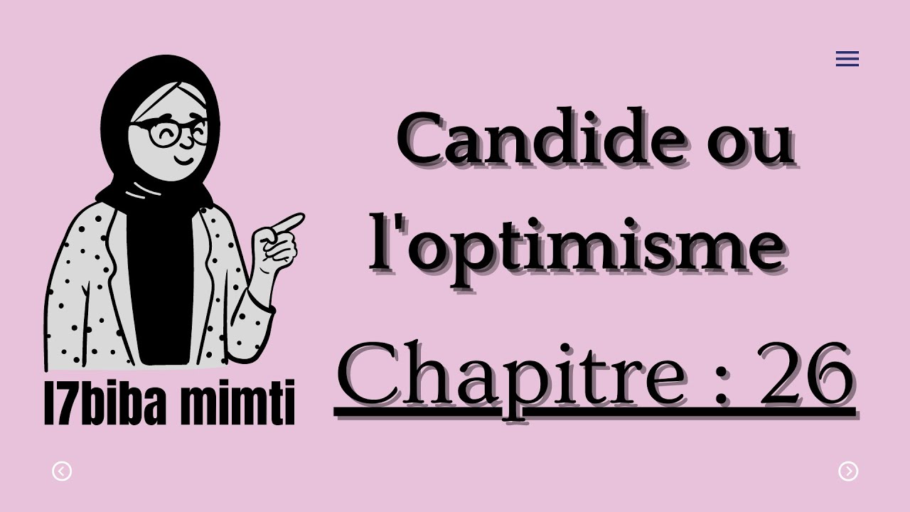 Candide ou l'optimisme chapitre 26