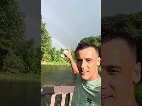 Double rainbow sound while fishing during rain storm