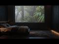 Soothing Night Rain Outside Window Bedroom 🌧️ Cozy Sleep Ambience for Deep Sleep