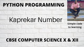 Python Program To check Kaprekar Number (Hindi)