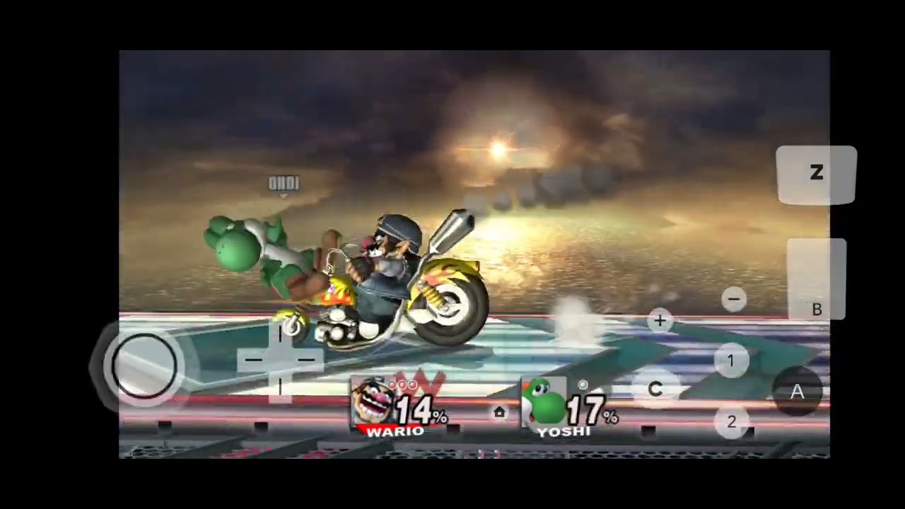 Wario vs Yoshi sur Super Smash Bros Brawl emulateur #4