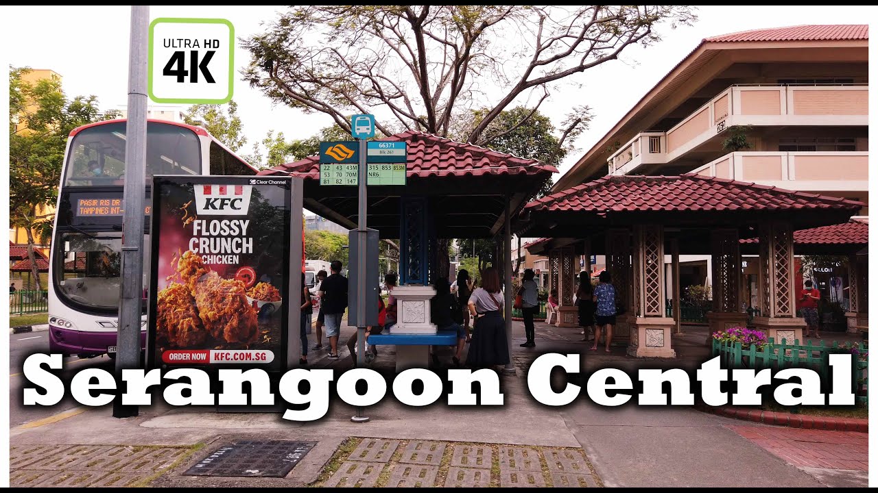 Serangoon Central Singapore Walking Tour in 4K & Binaural Sound