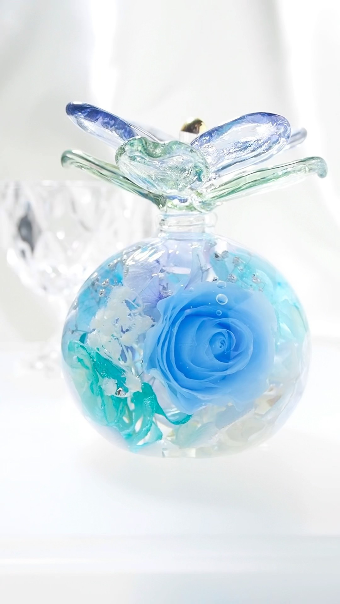 ハンドメイド #オーダーメイド #フラワーアートグラス #誕生日
