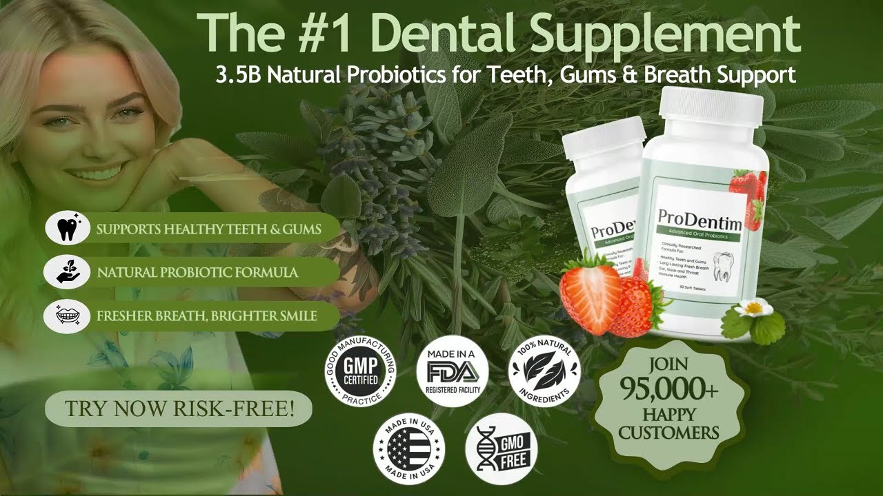 The #1 Dental Supplement with 3.5B Natural Probiotics for Teeth, Gums & Breath Support