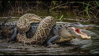 Celebrity Python Attacks Alligator in Wild 😨 | Nature’s Most Intense Battle! Profile