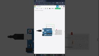 LED Blinking with Arduino 💡 | 1-Minute Tinkercad Tutorial for Beginners!.#Arduino #Tinkercad