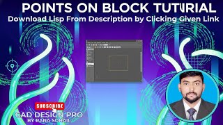 How to Create Points on Blocks in AutoCAD Using LISP #education #autocad #cadtips