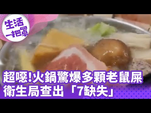 《生活一把罩》超噁!火鍋驚爆「多顆老鼠屎」 衛生局查出「7缺失」
