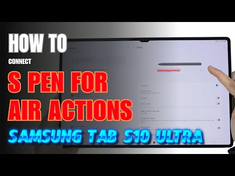 How to enable & use S Pen for Air Actions Samsung Galaxy Tab S10 Ultra