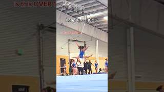 WAS IT 180 ?! 😯 #fypシ゚viral #gymnast #trending #gymnasticsfloorroutine #makemefamous