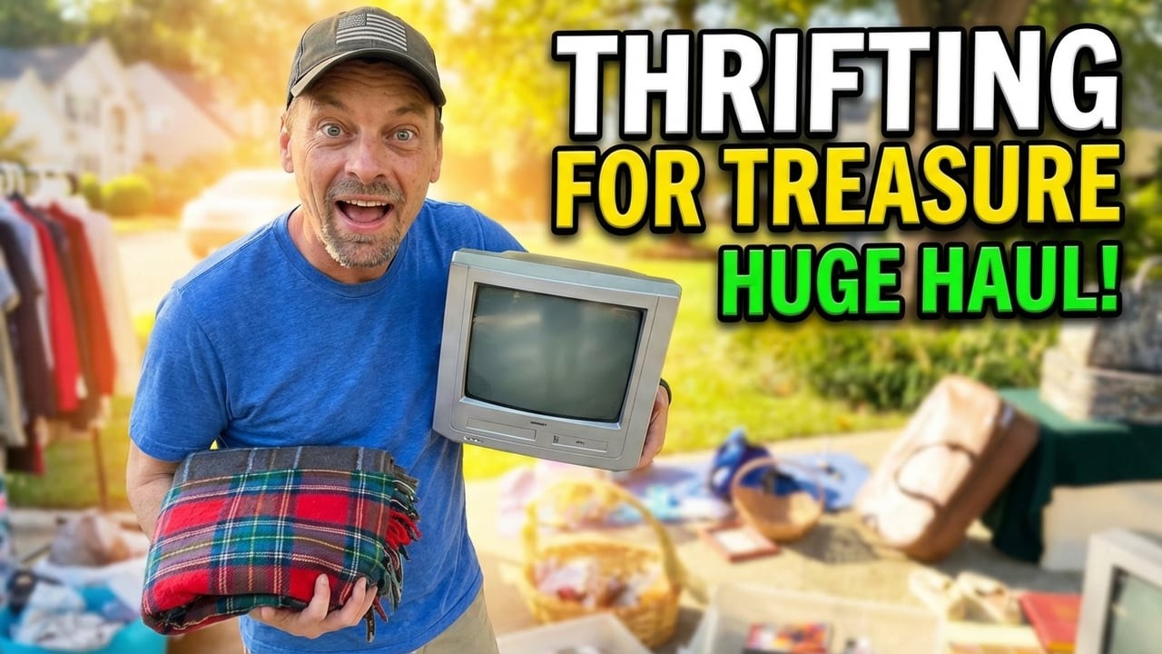 Thrifting for Treasure - Yard Sale Haul