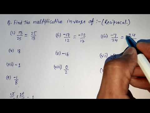 Video: Jaká je multiplikativní inverze k 9 7?