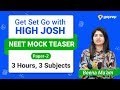 NEET 2021 Mock Test | 3 hrs 3 Subjects | Paper :02 | Physics, Chemistry, Biology @BioGuru Beena Rao