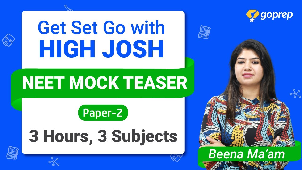 NEET 2021 Mock Test | 3 hrs 3 Subjects | Paper :02 | Physics, Chemistry, Biology 