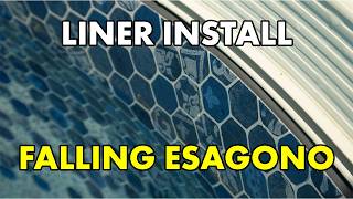 Mirage Pools - Vinyl Liner Install - Latham Liner, Falling Esagono Pattern