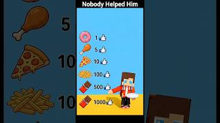 Poor JJ Has NO FOOD 😭 Nobody Helped Him... 1 Like = 1 Meal | Minecraft #maizen #animation #mikey #jj