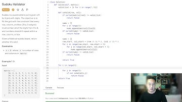 Sudoku Validator (binarysearch.io)