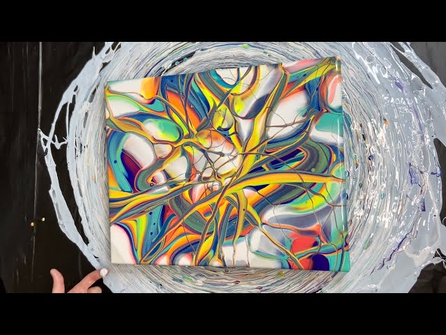 The FLIP-DIP Technique  New Acrylic Pour Painting with Tiktus 