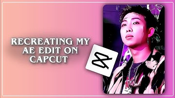 recreating my after effects edit on capcut